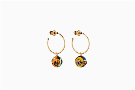 dior murrine earring on runway